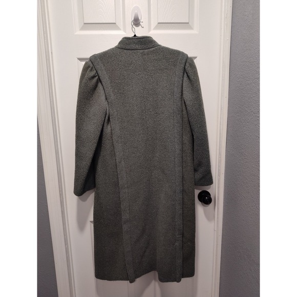 Vintage Tracey Richards Gray PeaCoat Women's Size Large Made in USA - Picture 2 of 9